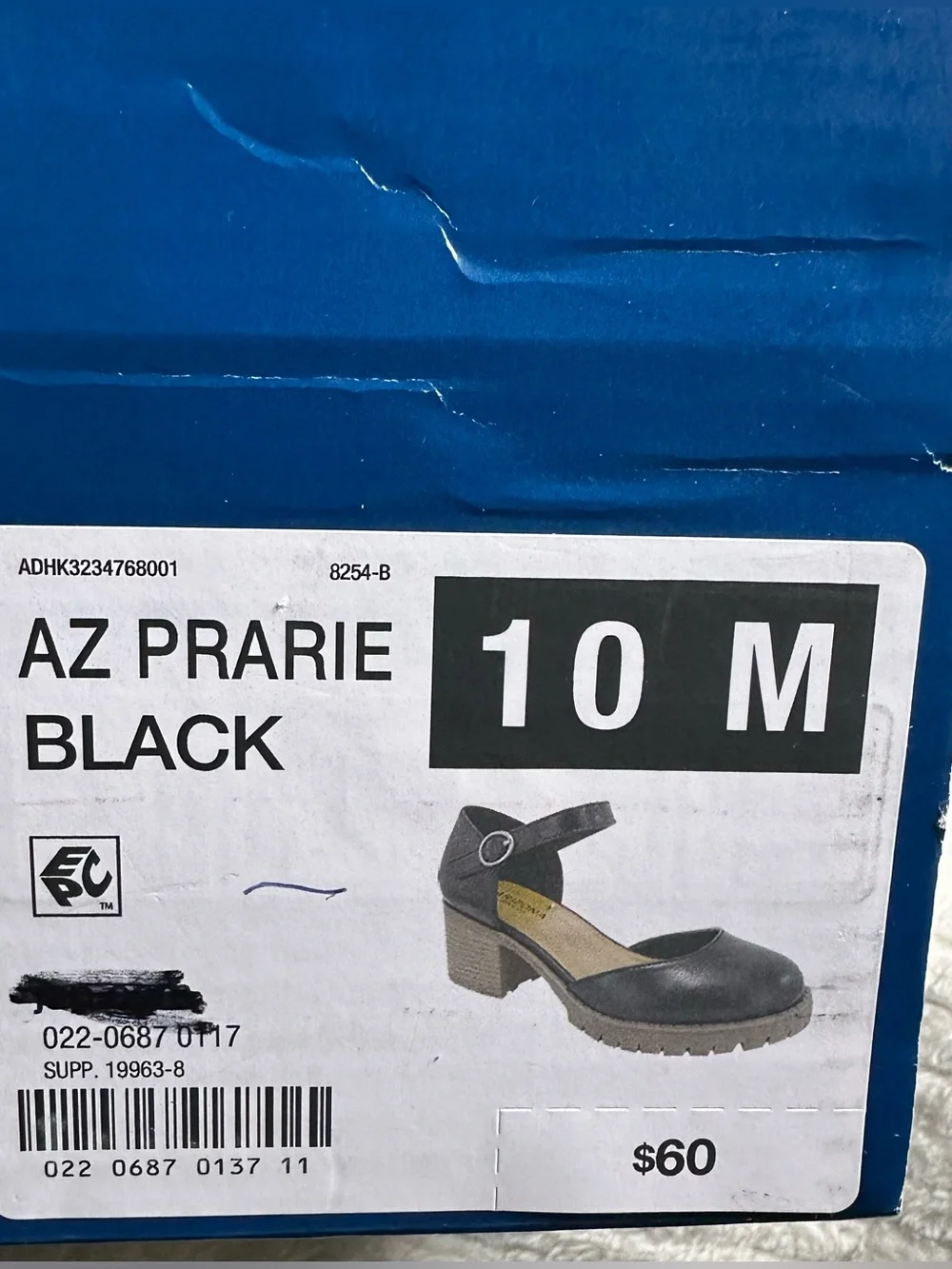 Arizona Women’s Black Prarie Round Toe Mary Jane Shoes NWT Size 10